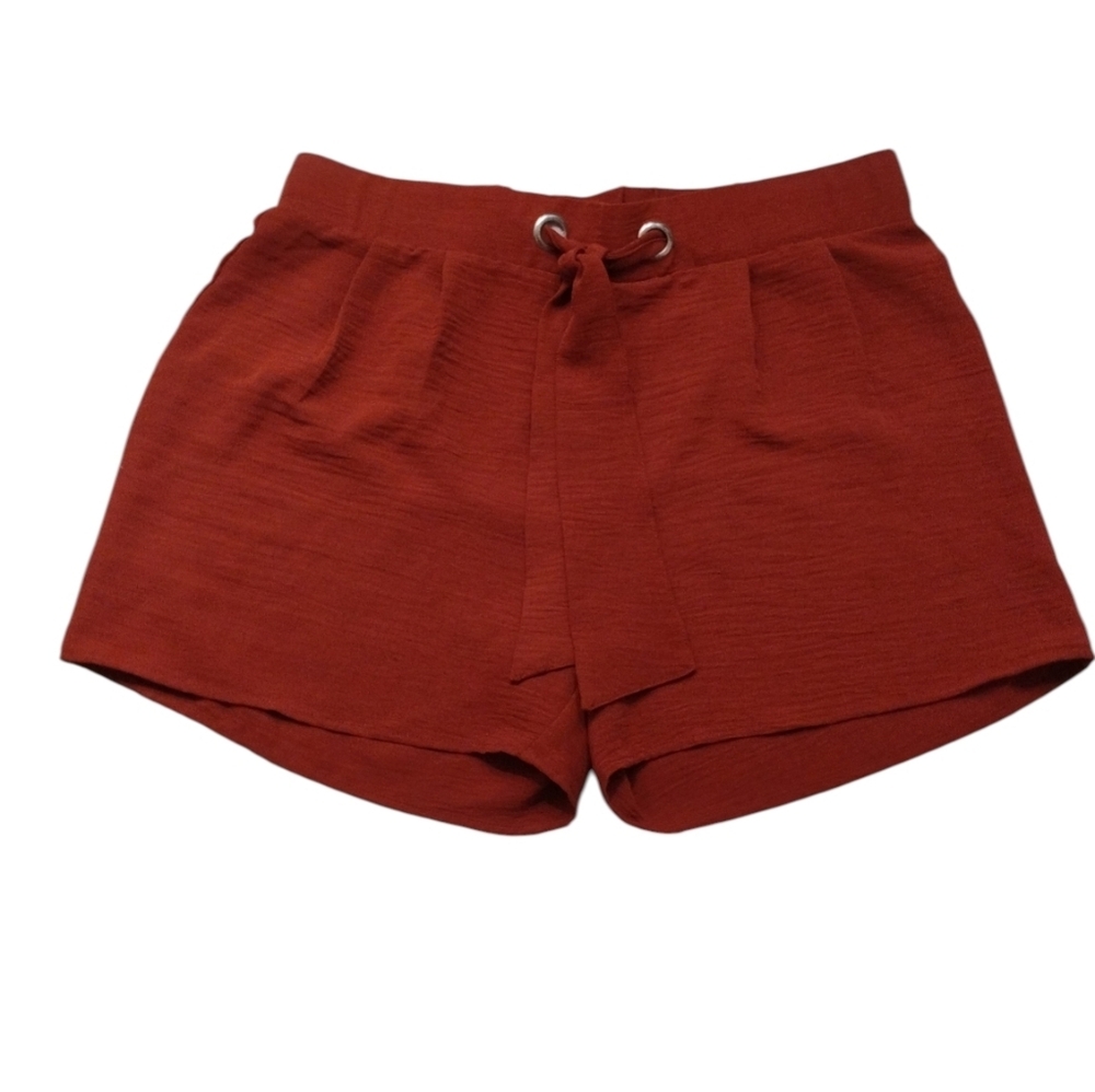 Retrology Women's Rust Colored Flowy Shorts SZ L